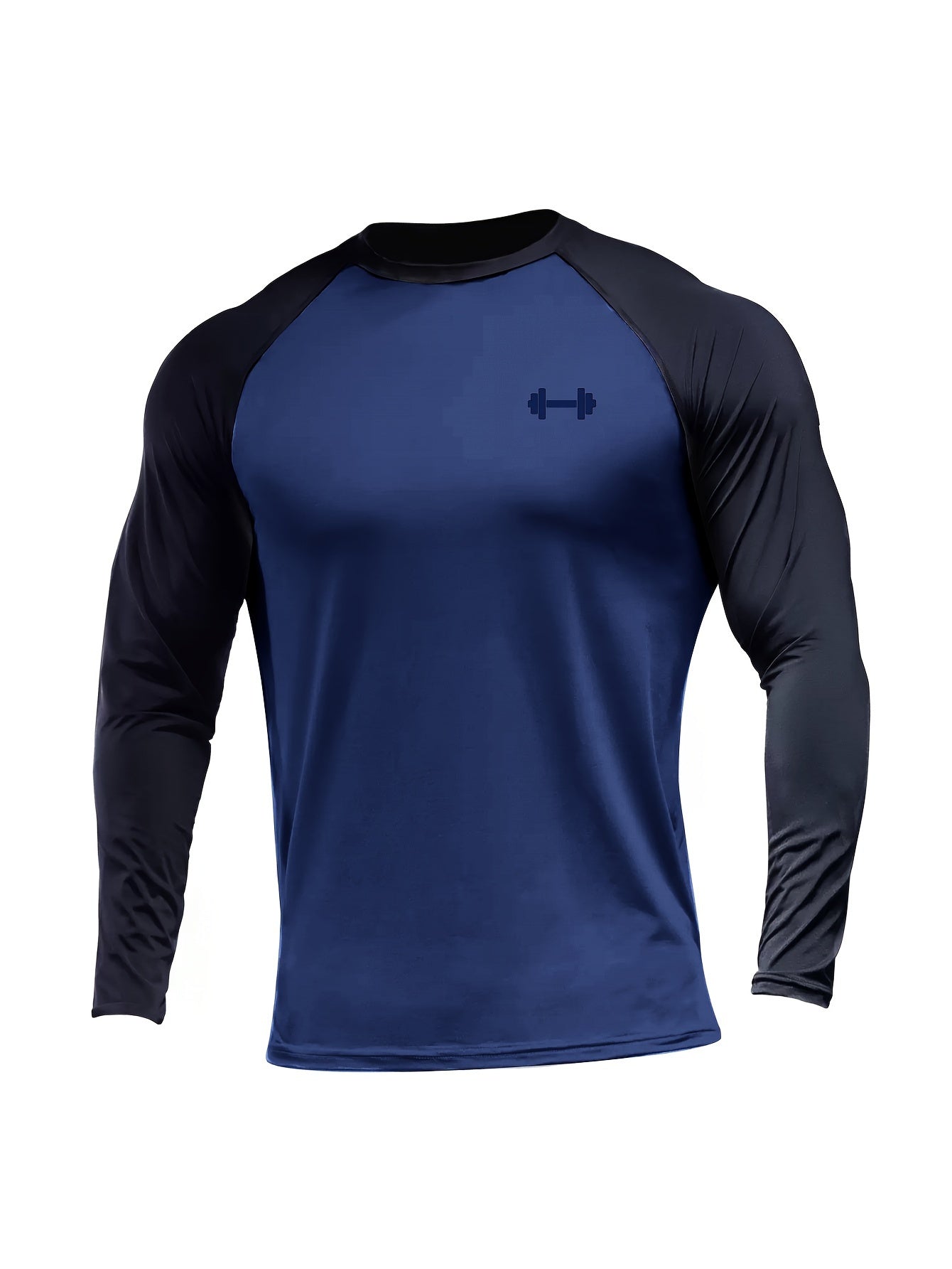 Տղամարդկանց Color Block Athletic Muscle Fit շապիկ, տղամարդկանց շնչառական կոմպրեսիոն շապիկ, հարմարավետ վերնաշապիկ ամառային սպորտի համար