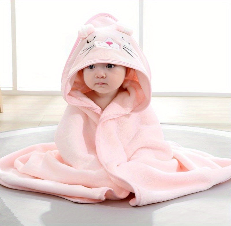 1pc Kids' Cartoon Bath Towel, Perfect For All Seasons, Suitable For Christmas And Thanksgiving Gifts, Beach, Bathroom, And Travel Essential