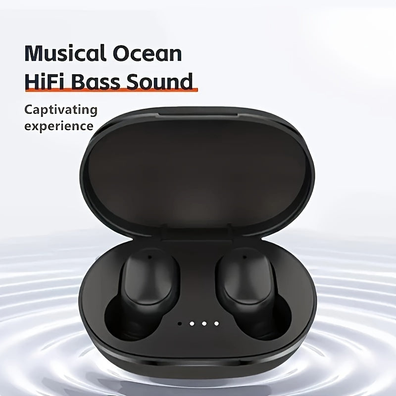 Wireless Earbuds TWS, Plastic Material, Push Button Volume Control, Closed-back Earphones with Condenser Microphone, Non-Waterproof, with Noise Cancelling Voice Call, 150mAh Rechargeable Lithium Polymer Battery, for Sports, C
