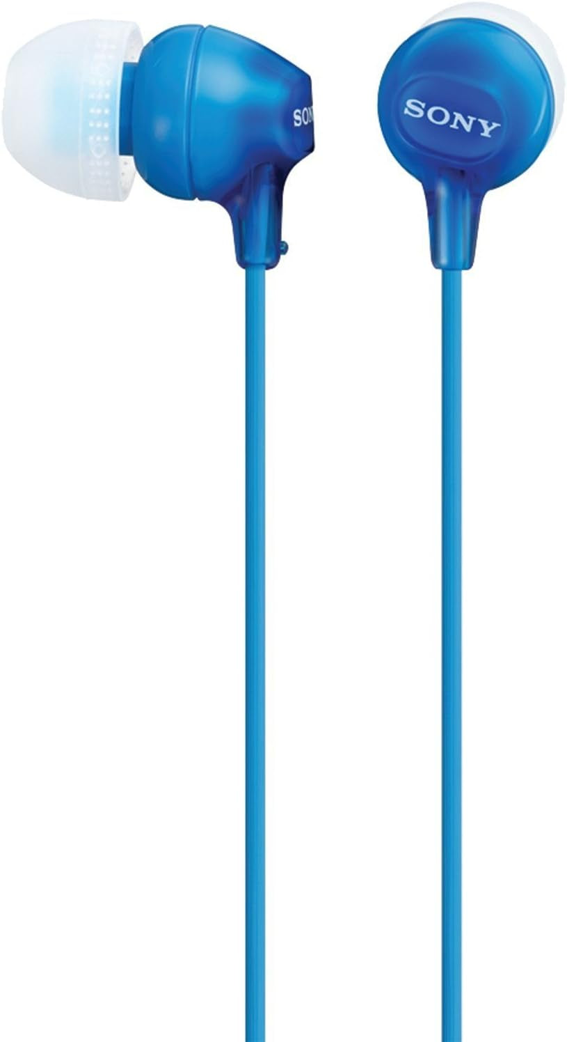Sony MDREX15AP In-Ear Earbud Headphones with Mic, Black (MDREX15AP/B)
