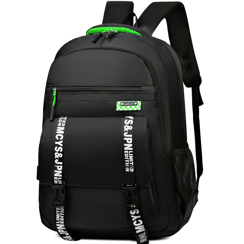 Casual Backpack, Men's Simple Shoulder Bag, Men's Large Capacity Middle School Student Backpack, Computer Travel Bag