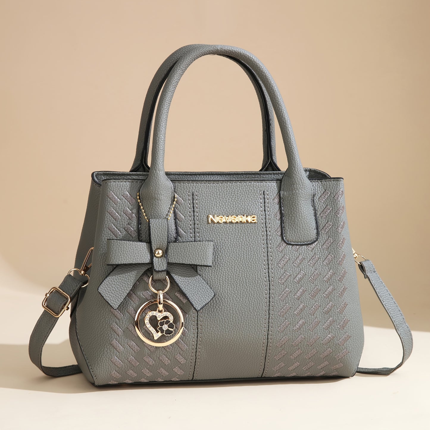 Gift for Mom, Stylish Large Capacity Crossbody Bag with Embroidery, Shoulder or Diagonal Carry Women's Handbag, Fashionable Tote Bag for Family, Perfect Gift for Mother