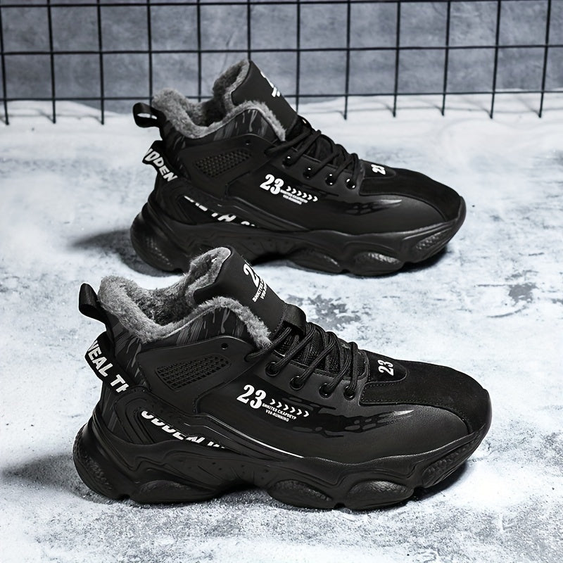 Men's Fashion Flannel-Lined Snow Sports Shoes