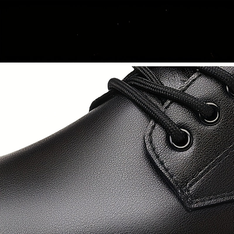 Stylish Men's Casual & Business Shoes - Versatile, Non-Slip, Lace-Up with Soft Sole for All Seasons, Dressy Shoes