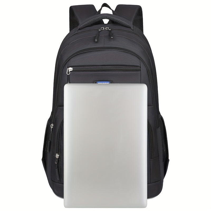 1pc Men's Large Capacity Backpack With Multiple Compartments, Stylish Travel Laptop Storage Backpack