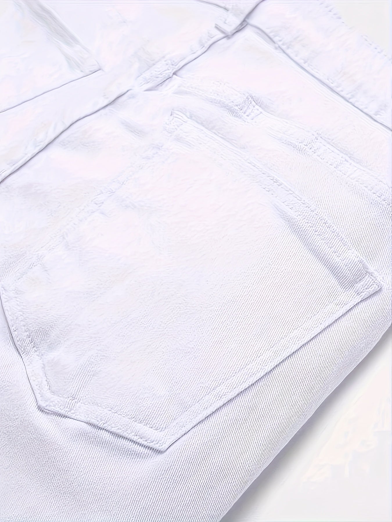 Men's Stretch Denim Jeans - Light Gray, Skinny Fit, All-Season Comfort, Street Style with Button Fly & Pockets