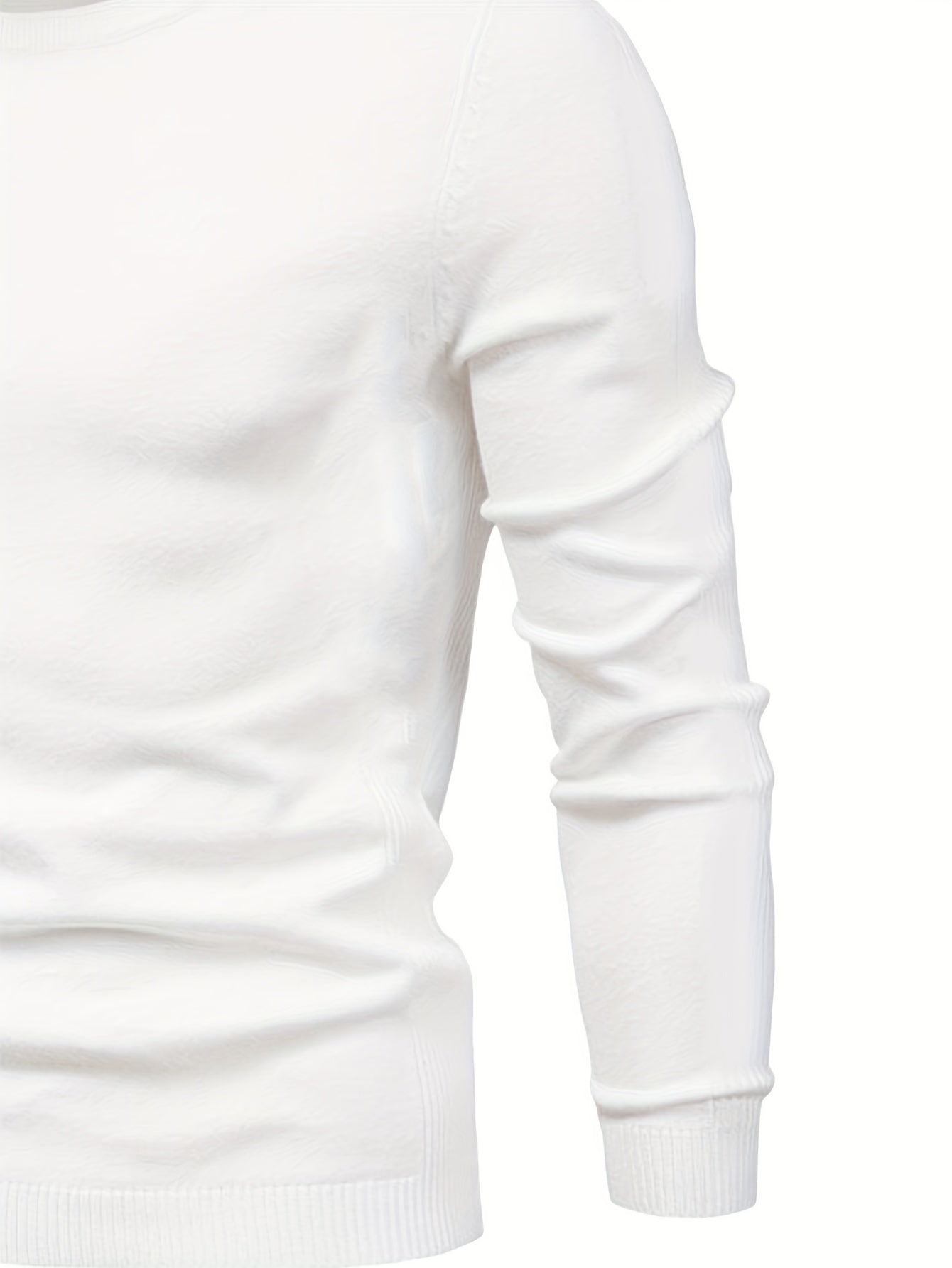 2023 New Cross-border Autumn and Winter Men's Round Neck Random Print Round Neck Knitted Sweater