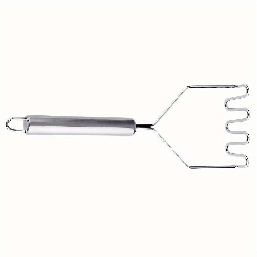 1 հատ Stainless Steel Wave Potato Masher - Իդեալական խոհանոցային բանջարեղենի և մրգային խյուսի համար, խոհանոցային պարագաներ | Ժամանակակից խոհանոցային գործիք | Երկարակյաց խոհանոցային սպասք