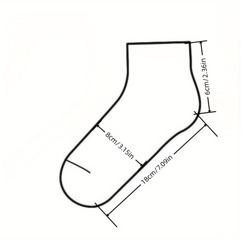 5 Pairs of Random Love Lace Socks Women's Socks Japanese Korean Style Cute Thin Breathable Hollow Short Socks