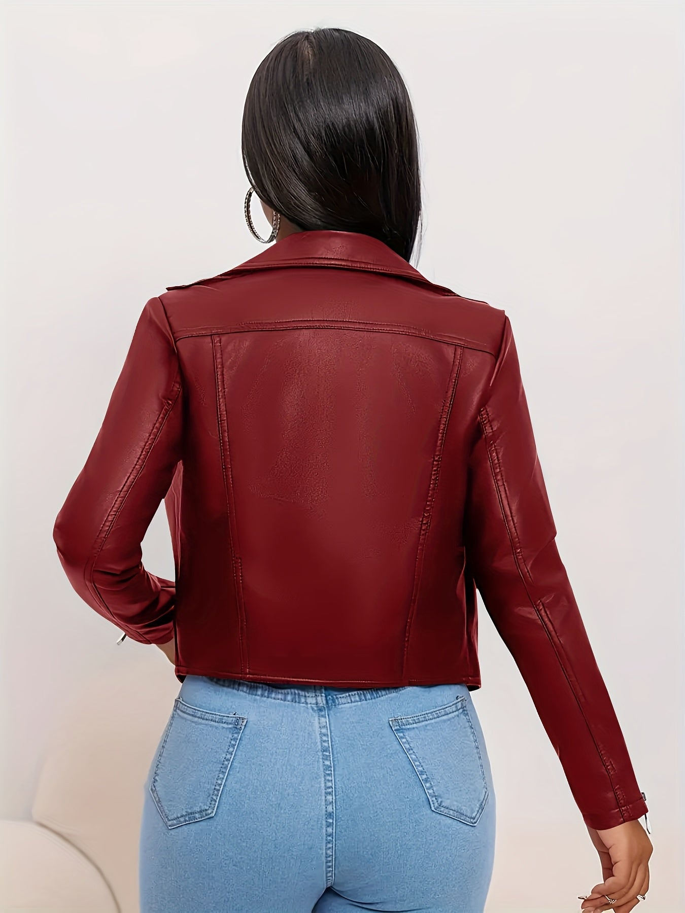Polyester Sports Square Neck Short Length Long Sleeve Zipper Placket H Fit Conventional Jacket for Spring/Fall