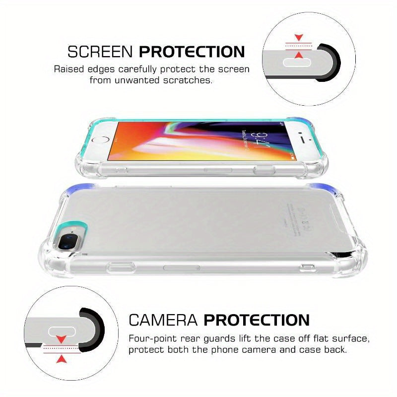 Transparent Case for Iphone Models 16E, 16 Pro, 16 Plus, 16 Pro Max, As Well As 15, 14, 13, 12, 11 Pro, Xs Max, Xr, Xs, 8, And 7, Featuring Shockproof Corners And a Slim, Flexible TPU Design.