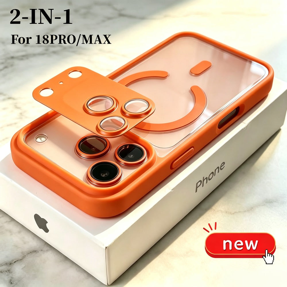 iPhone 18/17 Pro Max Magnetic Transparent Case & Lens Protector