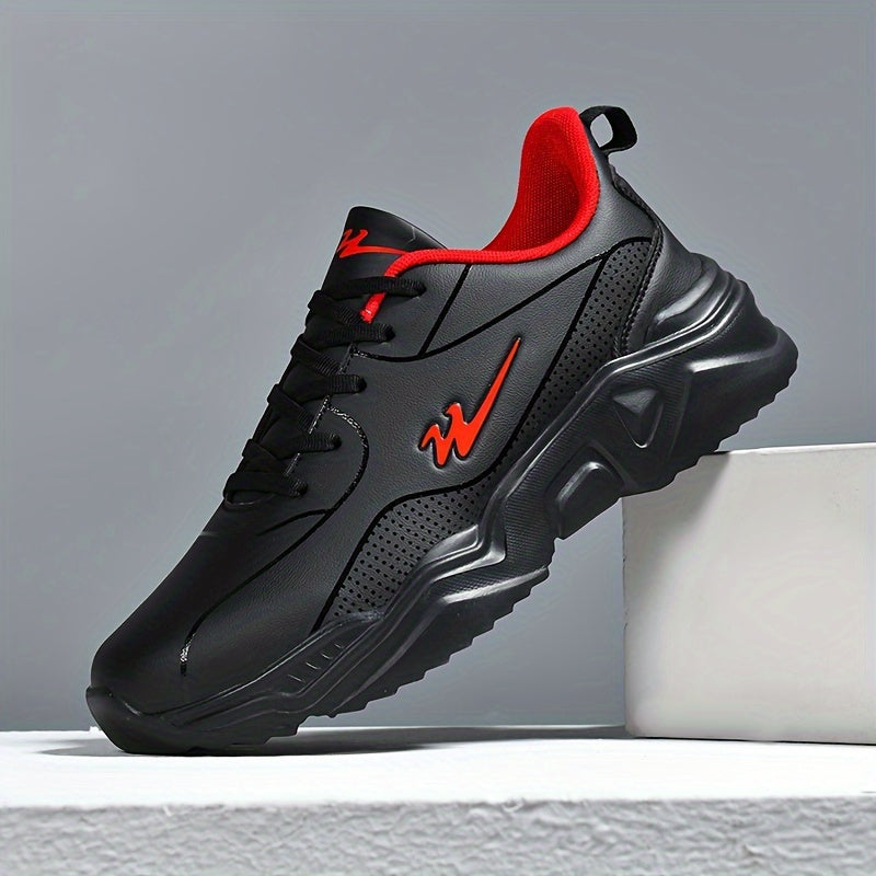 Shuangxing Men's Comfortable Sneakers - Fashionable Running Shoes with Lace-Up Closure, Breathable Fabric Lining, and Durable Sole for Every Season