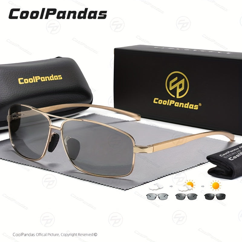 Coolpandas ապրանքանիշի լավագույն ֆոտոքրոմիկ ակնոցներ տղամարդկանց և կանանց համար, բևեռացված քամելեոնային ակնոցներ բացօթյա սպորտաձևերի, ձկնորսության, վարորդական ակնոցներ՝ հակաշողացող հատկություններով։