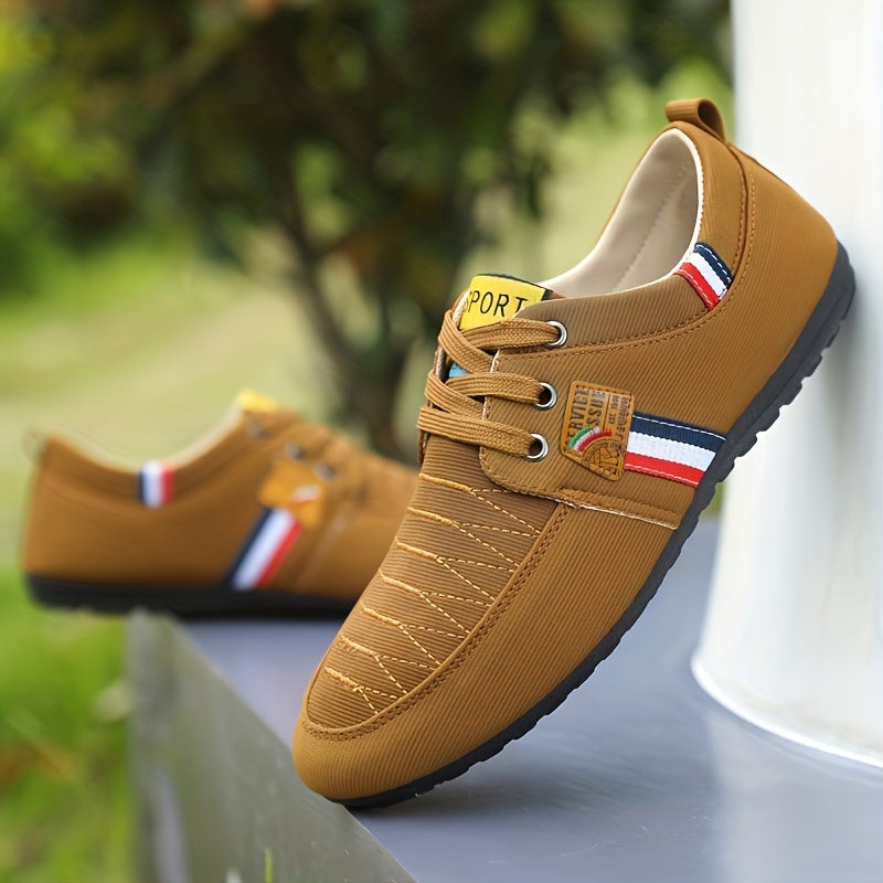 Men's Casual Light Weight Canvas Loafer Shoes, Comfy Breathable Non Slip Durable Shoes For Men's Outdoor Activities