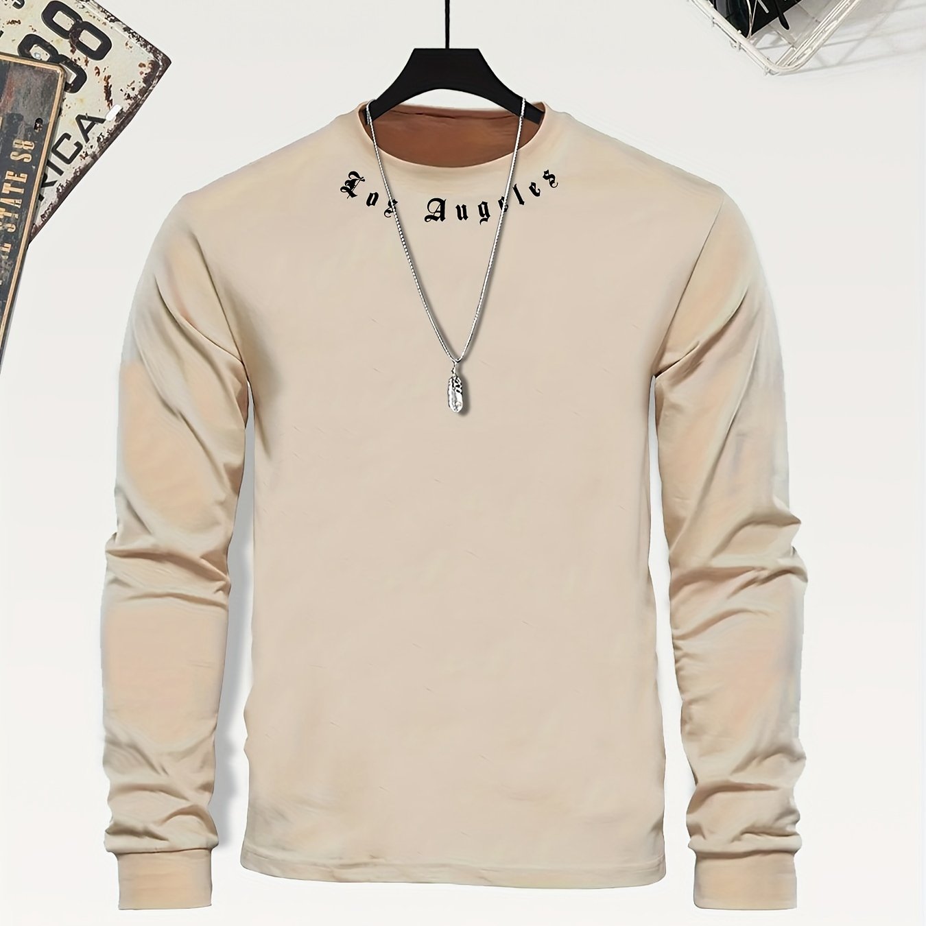 KUQIQIBOY Boys' Casual Long Sleeve T-Shirt with Letter Print - Stretchy Polyester Blend, Machine Washable, Round Neck - Perfect for Fall/Winter, KUQIQIBOY