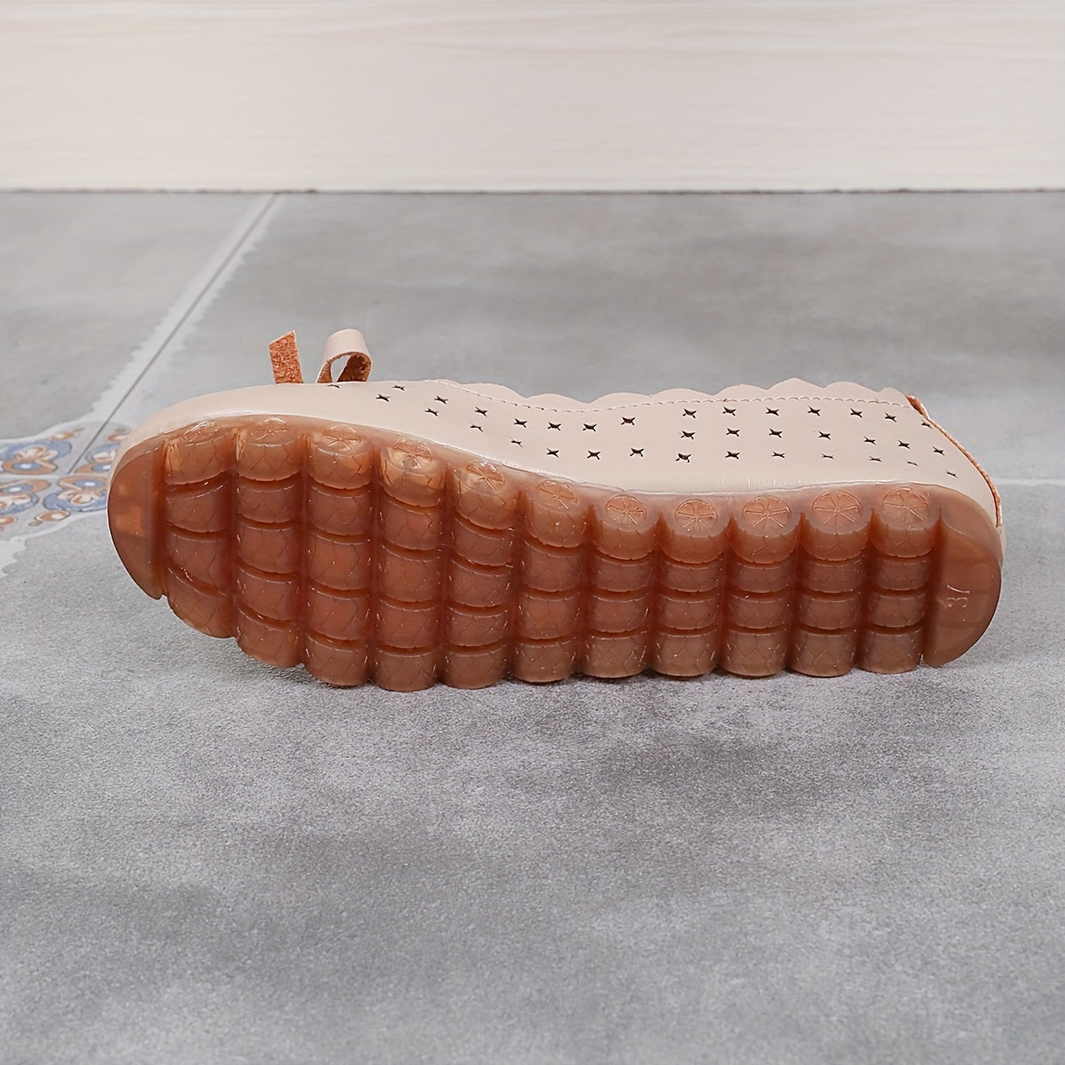 Women'S Non-Slip Soft-Soled Loafers with a Bow, New Summer Breathable Versatile Hollow-Out Flat Shoes for Nurses.
