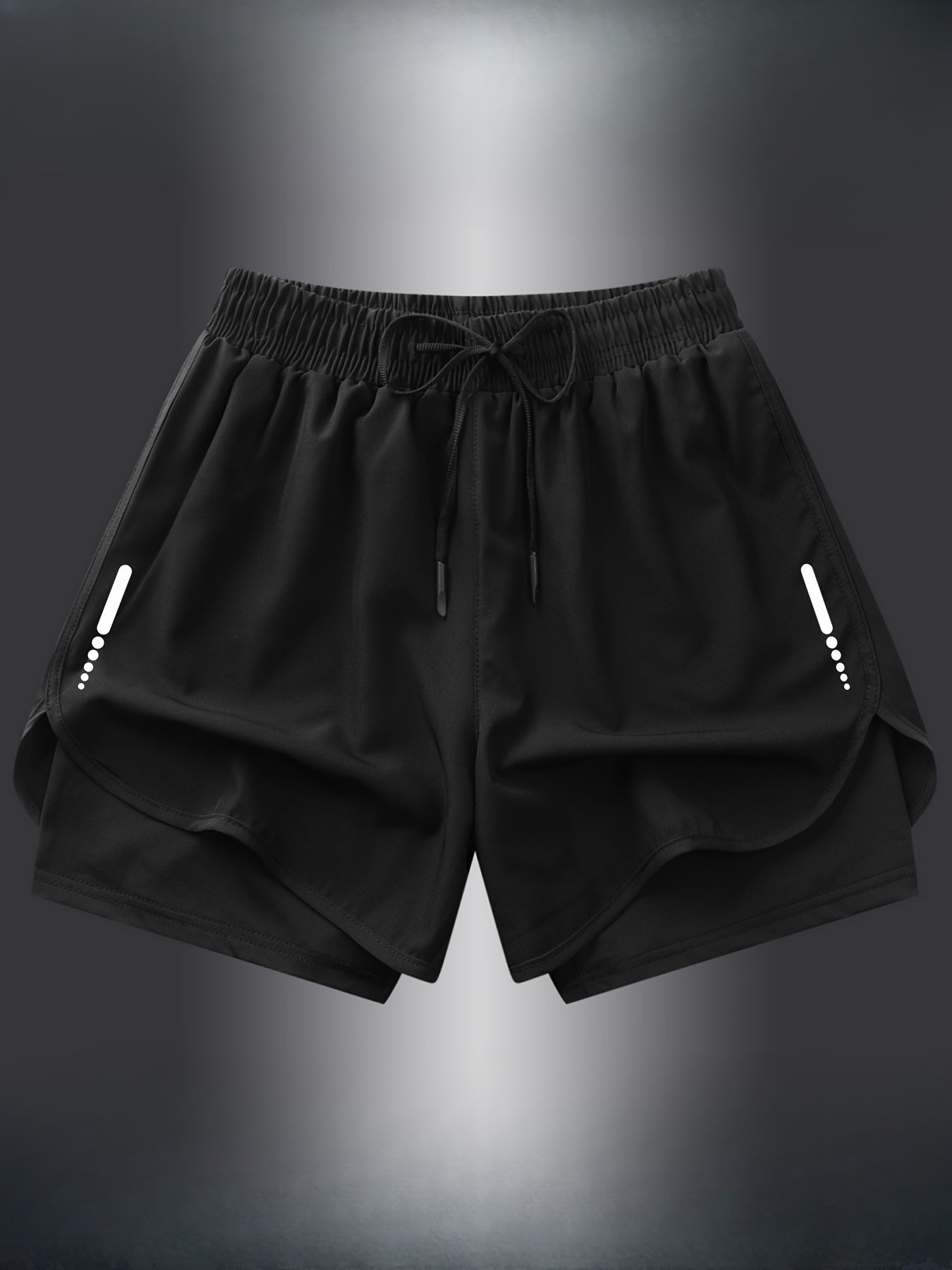 Durable Build, Women's Comfortable Training Casual Woven Shorts, Geometric-Pattern Polyester 92.0% Elastane 8.0%, Lightweight Trendy Slimming Athletic Shorts for Spring/Summer/Fall