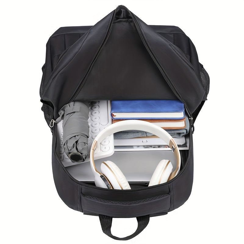 1pc Men's Large Capacity Backpack With Multiple Compartments, Stylish Travel Laptop Storage Backpack