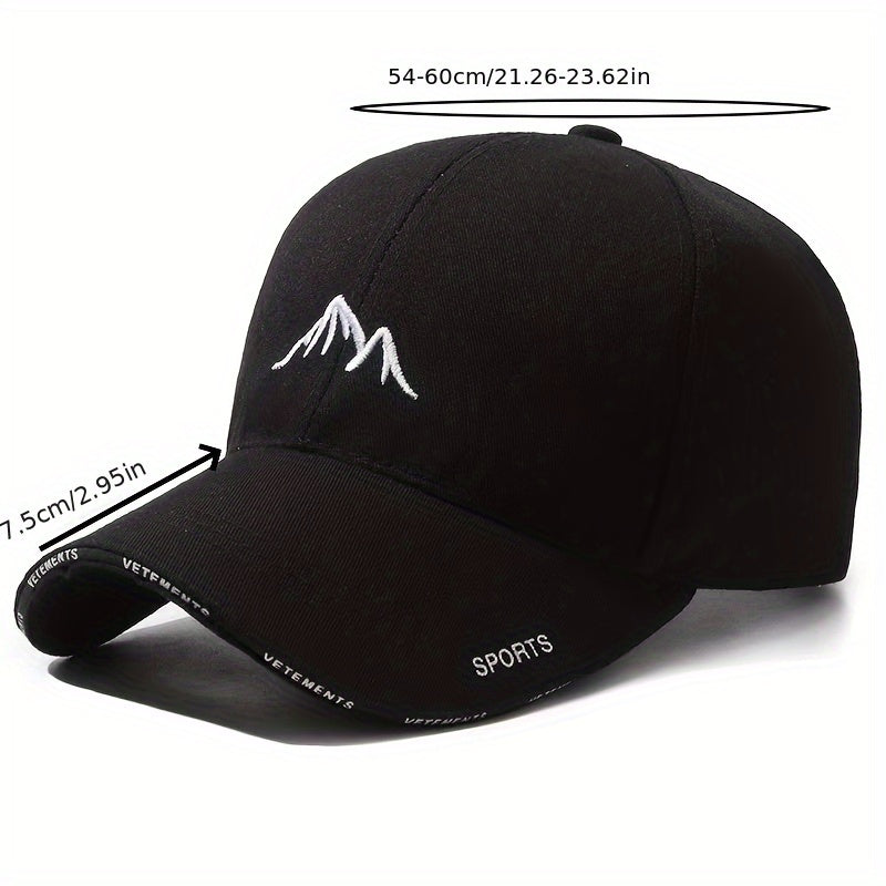 Men'S and Women'S Baseball Cap Casual Alphabet Embroidery Fashion Cap Lightweight Unisex Duckbill Hat for All Seasons