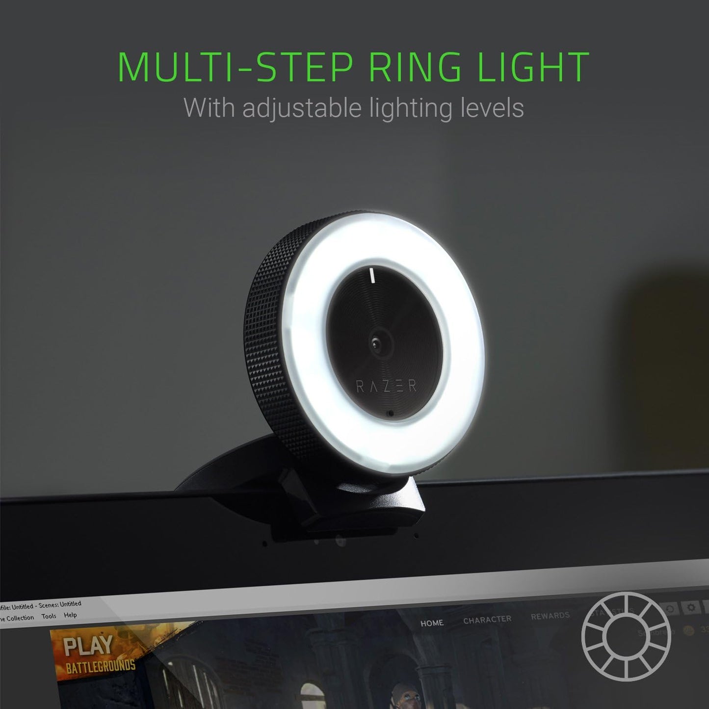 Razer Seiren X USB Streaming Microphone and Razer Kiyo Streaming Webcam