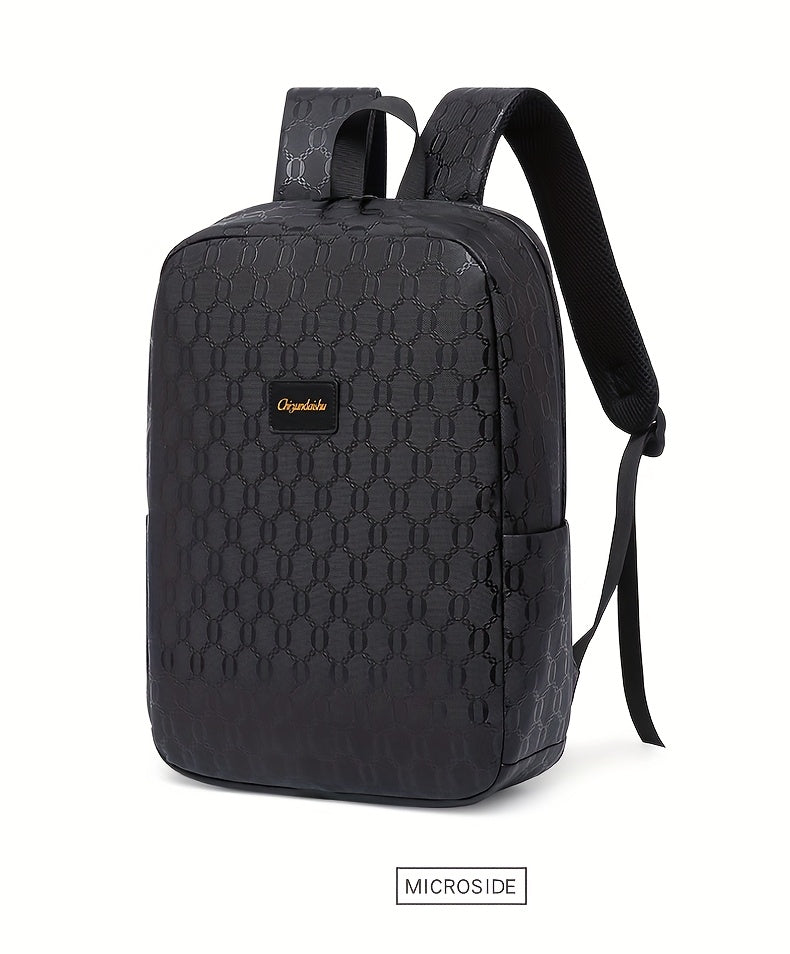 Extra Large Capacity Backpack - Durable PVC Fabric, Stylish Black Design with Multiple Compartments and Padded Laptop Section - Perfect for College, Business, and Travel Versatile Computer Bag Business Backpack Multi-Fu