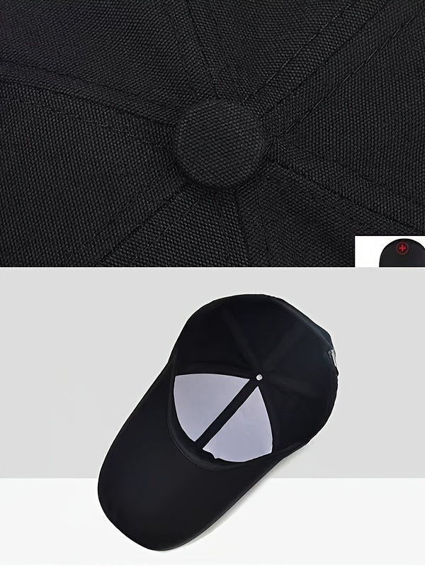 Unisex Baseball Cap, Breathable Summer Sun Hat, Trendy Peaked Cap With 3B-YS Print, Adjustable Casual Sports Cap