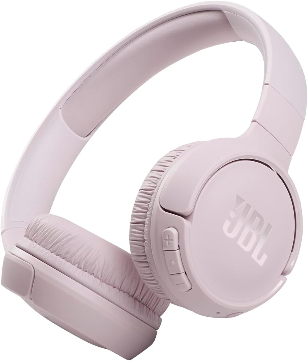 JBL Tune 510BT - Bluetooth Headphones with up to 40 Hours Battery, Microphone for Call, Foldable and Comfortable, Android and Ios Compatible (Black)