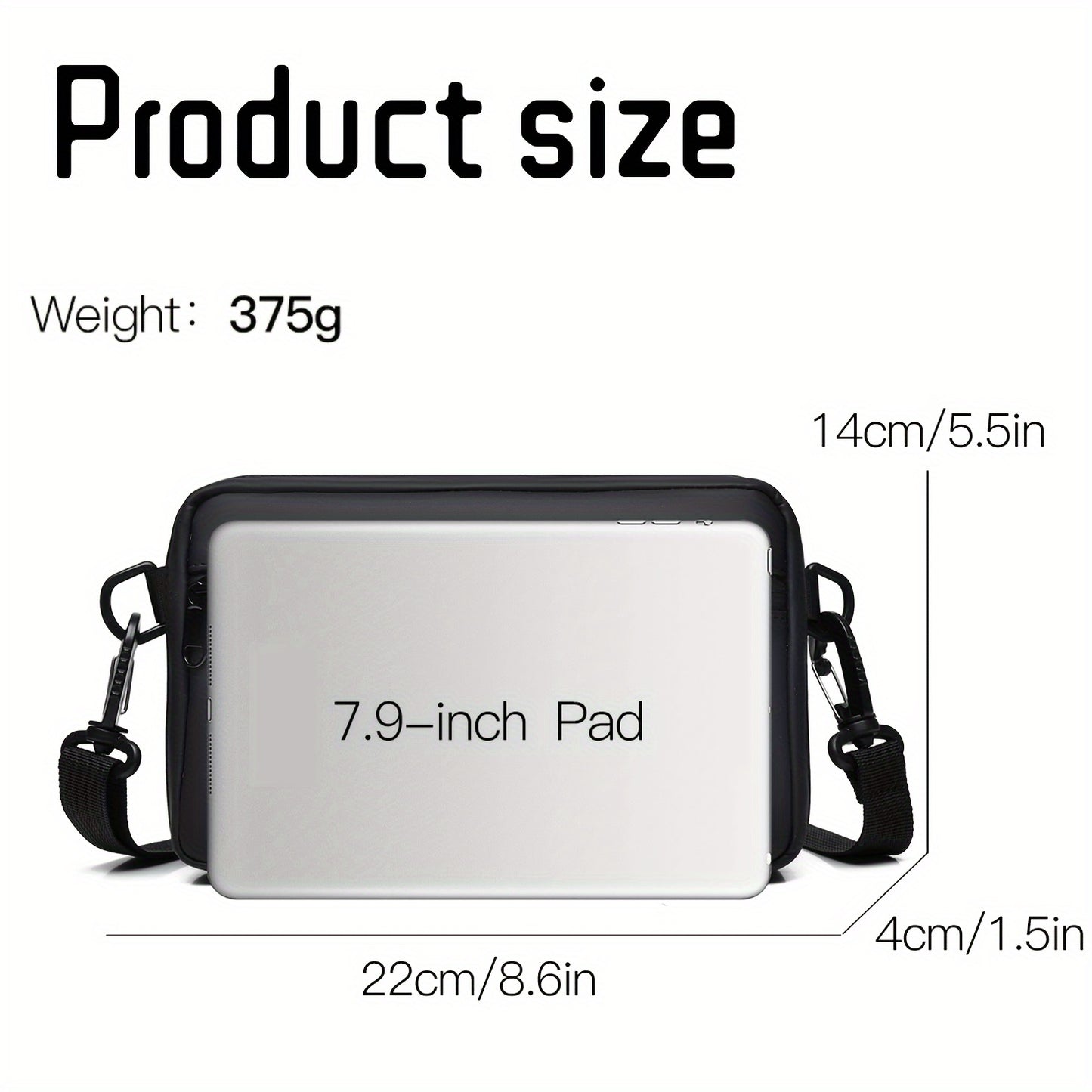WEIXIER Unisex Fashion Messenger Bag, Shoulder Satchel with Detachable Strap, Polyester Lined, Business Briefcase for Commuting Outdoor, Ideal Gift for Husband Or Boyfriend