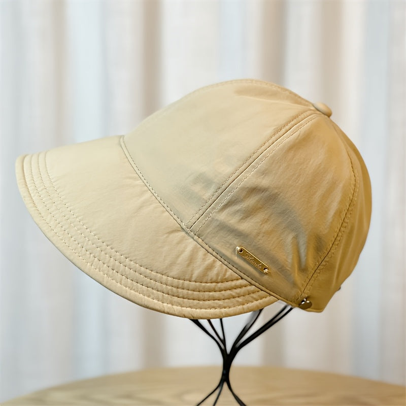Four Seasons Women's Shopping Travel Sports Large Brim Duckbill Sun Hat Spring and Summer Model Sun Protection Quick Dry Waterproof