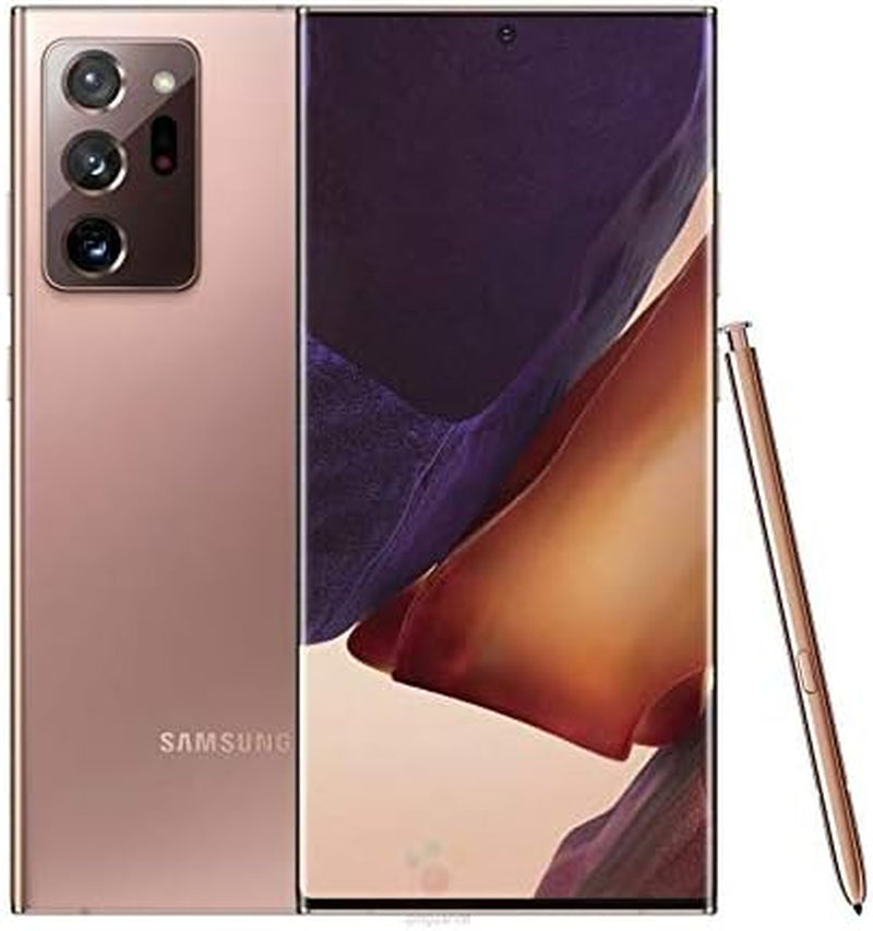 SAMSUNG Galaxy Note 20 Ultra 5G Cell Phone, Factory Unlocked Android Smartphone, 128GB, S Pen Included, Mobile Gaming, 6.9” Infinity-O Display Screen, Long Battery Life, US Version, Mystic Bronze