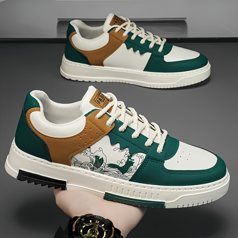 1pair Unisex All-Season Casual Hiking Sneakers, Low Top Faux Upper, Fabric Lining, PVC Sole, Comfortable Walking Shoes for Men and Women
