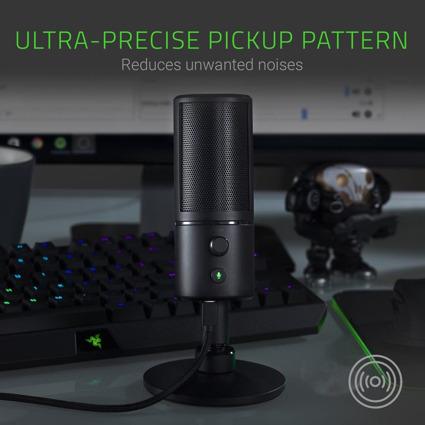 Razer Seiren X USB Streaming Microphone and Razer Kiyo Streaming Webcam