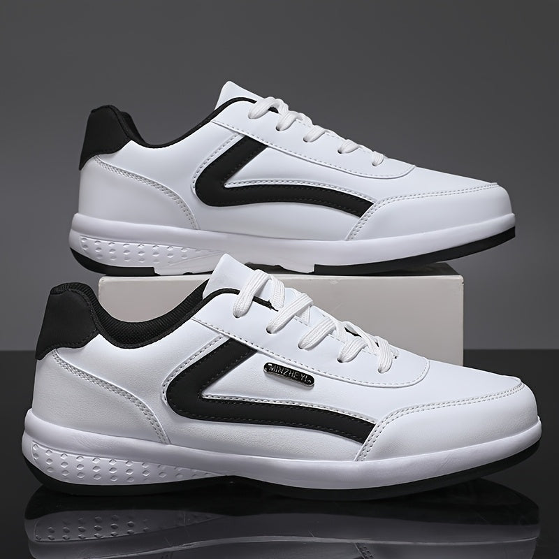 Men'S Classic British Style Casual Business Shoes - All-Season Solid Geometric Pattern, Low Top Lace-Up, Round Toe, Faux Upper, Fabric Inner, EVA TPR Sole, Comfortable Minimalist Design for Daily Outdoor Use, Everyday Com