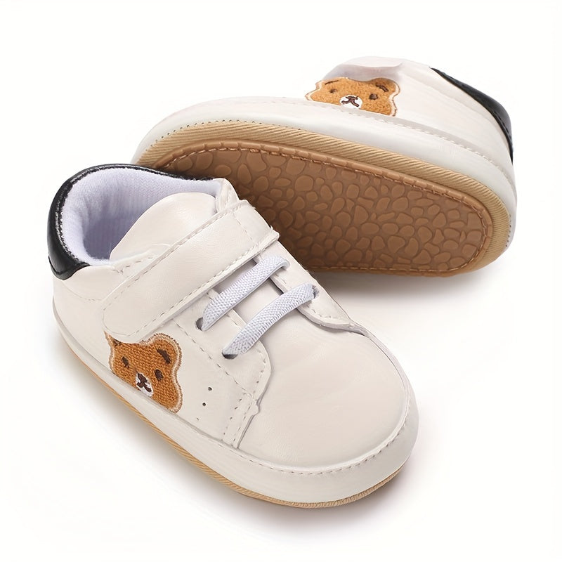 Casual Cute Cartoon Bear Sneakers For Baby Boys, Lightweight Non-slip Walking Shoes For Spring Summer Autumn
