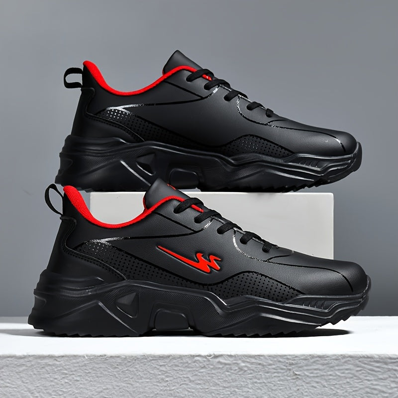 Shuangxing Men's Comfortable Sneakers - Fashionable Running Shoes with Lace-Up Closure, Breathable Fabric Lining, and Durable Sole for Every Season