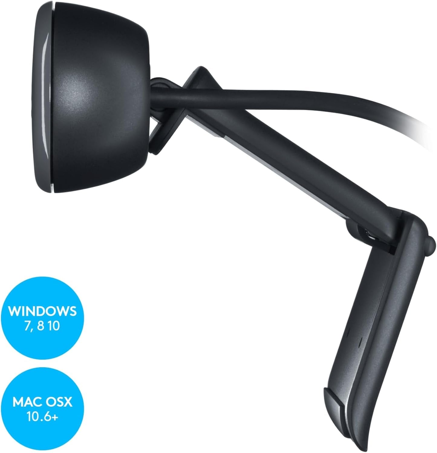 Logitech C270 Hd Webcam, 1280 Pixels X 720 Pixels, 1 Mpixel, Black