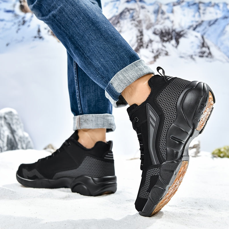 Men's & Women's Heavy-Duty All-Season Ankle-High Winter Boots Sneakers - Thick Warm Traction Rubber Sole, Casual Outdoor Shoes for Snow, & Daily Wear, Shoes For Men, Trainers, Trainers For Men, Sneakers Shoes For Men, Winter