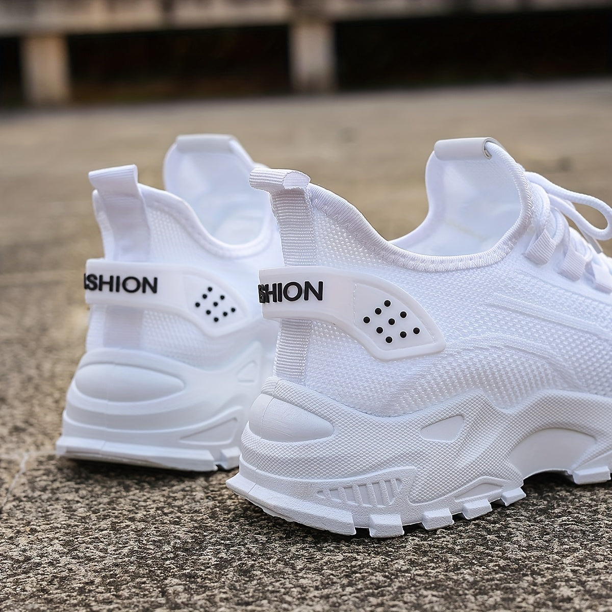 Women'S Breathable Knit Mesh Sneakers - Lightweight Running Shoes with Non-Slip EVA Sole - Comfortable All-Season Casual Walking Footwear, Black & White Options, Low-Top Lace-Up Design, Walking Shoes
