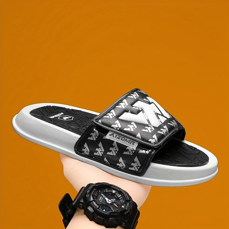 Men's Streetwear Slides with Non-Slip Sole - Casual EVA Sandals