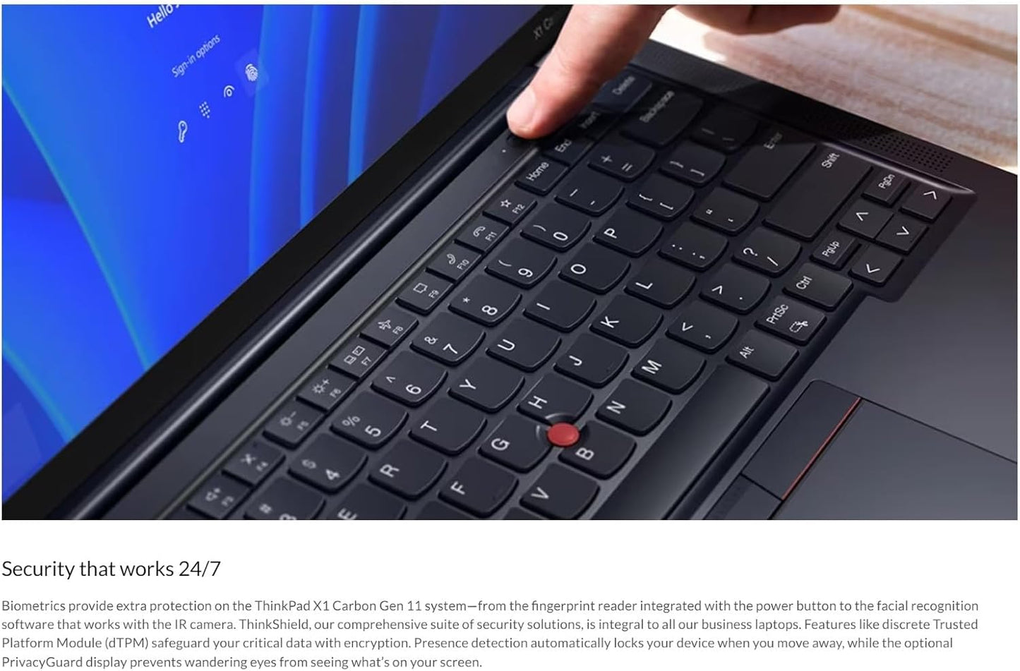 Lenovo Gen 11 Thinkpad X1 Carbon Laptop with Intel Core I7-1365U Vpro Processor, 14" WUXGA 100% Srgb Anti-Glare Touchscreen, 32GB LPDDR5 RAM, 1TB Gen4 Performance SSD, Thunderbolt, and Windows 11 Pro