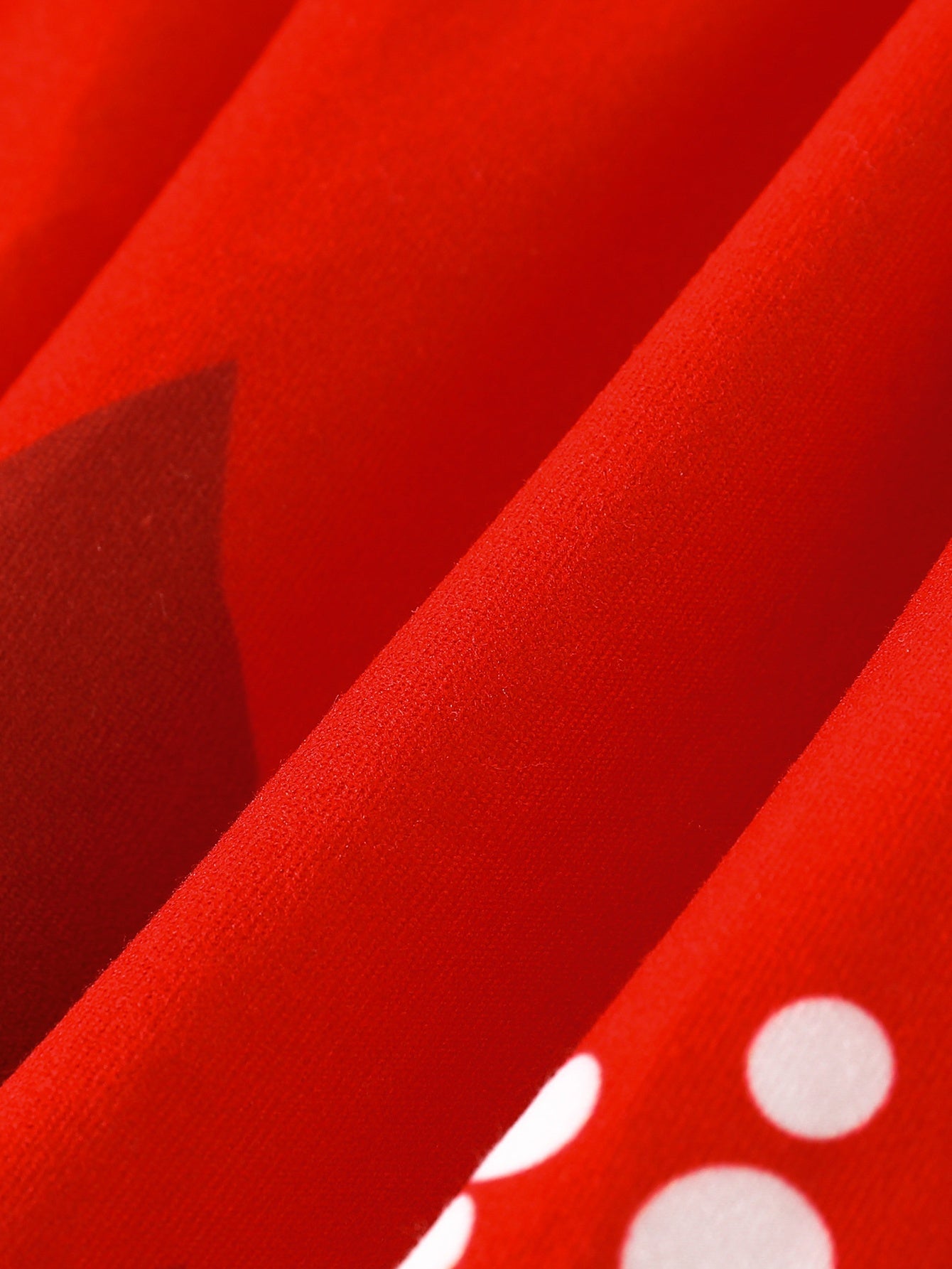 Girls' Christmas Party Dress - Long Sleeve Ruffled Hem Mid-Length Red Dress with Merry Christmas Print, Snowflakes & Santa Hats - Casual Holiday Outfit for Autumn & Winter Festive Celebrations, Durable Construction, Quality S