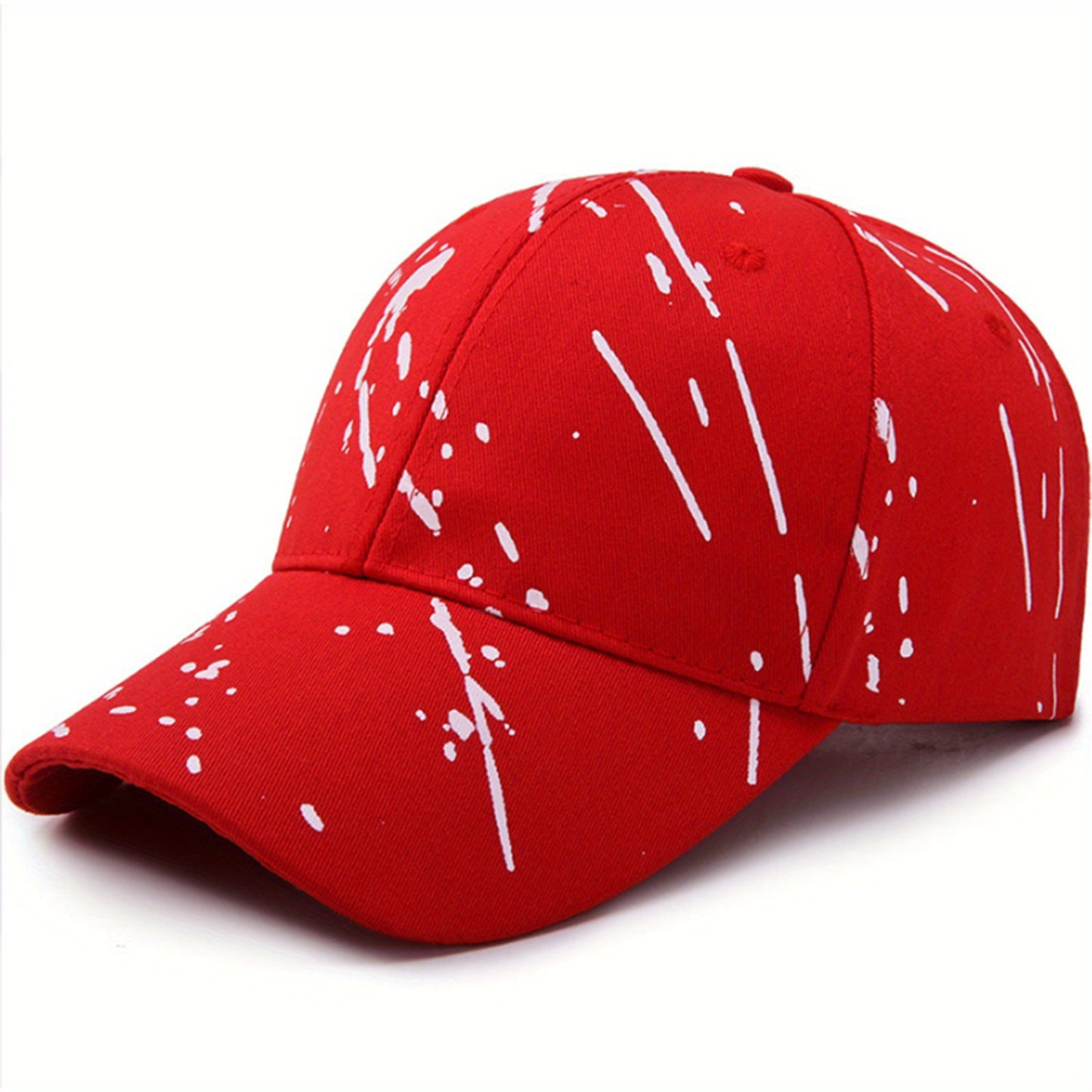Graffiti Print Simple Baseball Cap Trendy Solid Color Hip Hop Dad Hat Unisex Lightweight Couple Sun Hats For Women Men