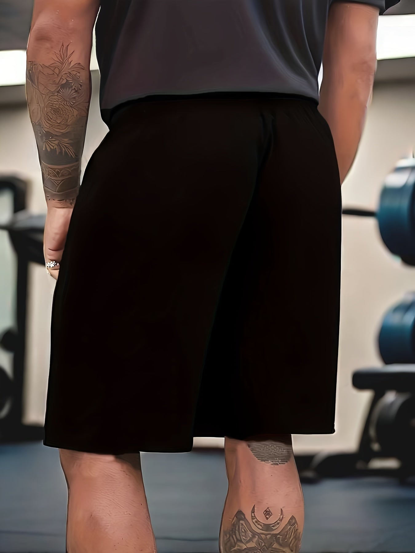 Men's Fashion Print Drawstring Shorts - Casual Summer Wear with Pockets, Breathable Polyester Blend, Machine Washable
