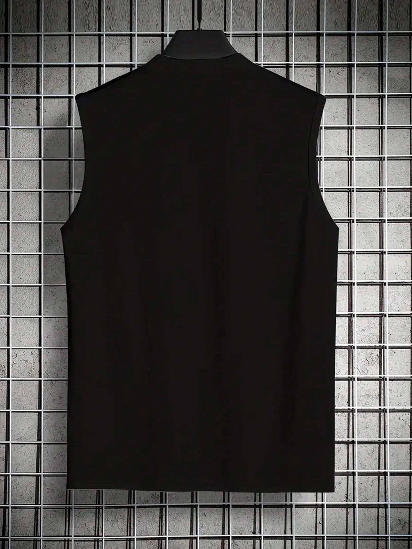 Print Comfy Breathable Tank Top, Men'S Casual Stretch Sleeveless T-shirt For Summer Gym Workout Training Basketball