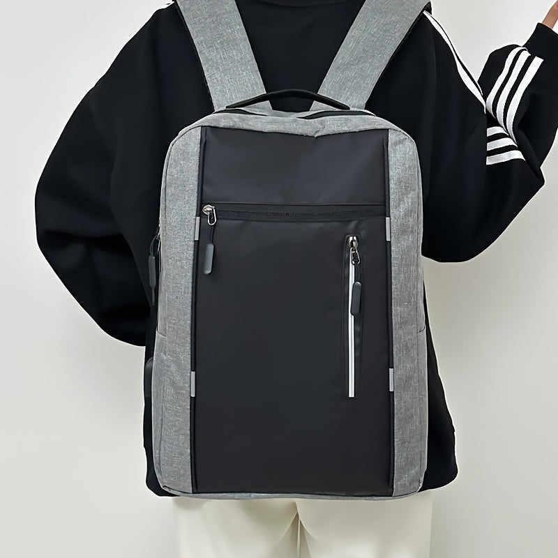 Three-piece minimalist computer backpack set, consisting of a lightweight shoulder bag, chest bag, and wallet, suitable for daily commuting and business use