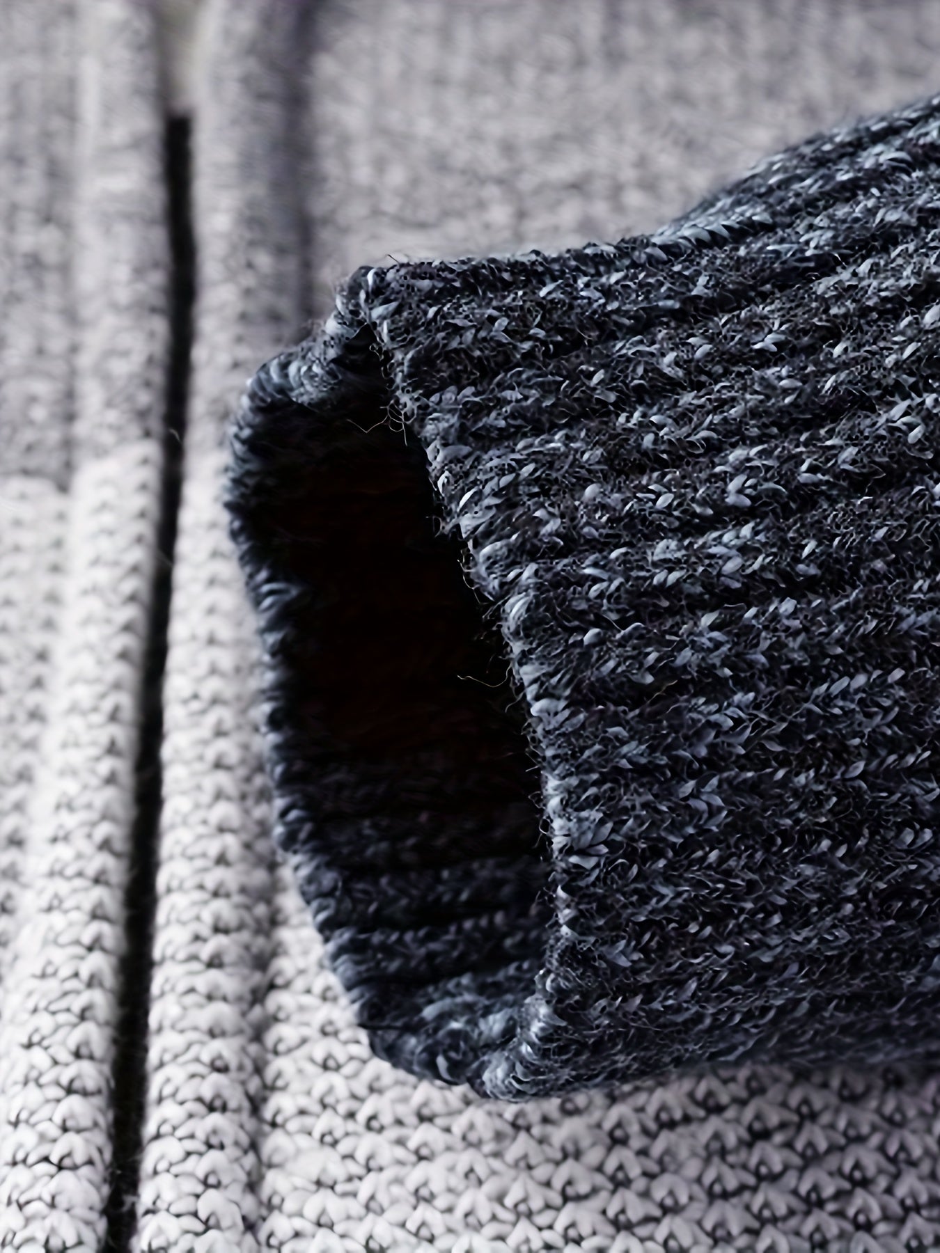 Men'S Fleece-Lined Hooded Sweater | 100% Polyester Knit | Mature Style | Striped Pattern | Long Sleeve | Regular Fit Hoodie with Medium Stretch Fabric | Casual Autumn & Winter Outerwear