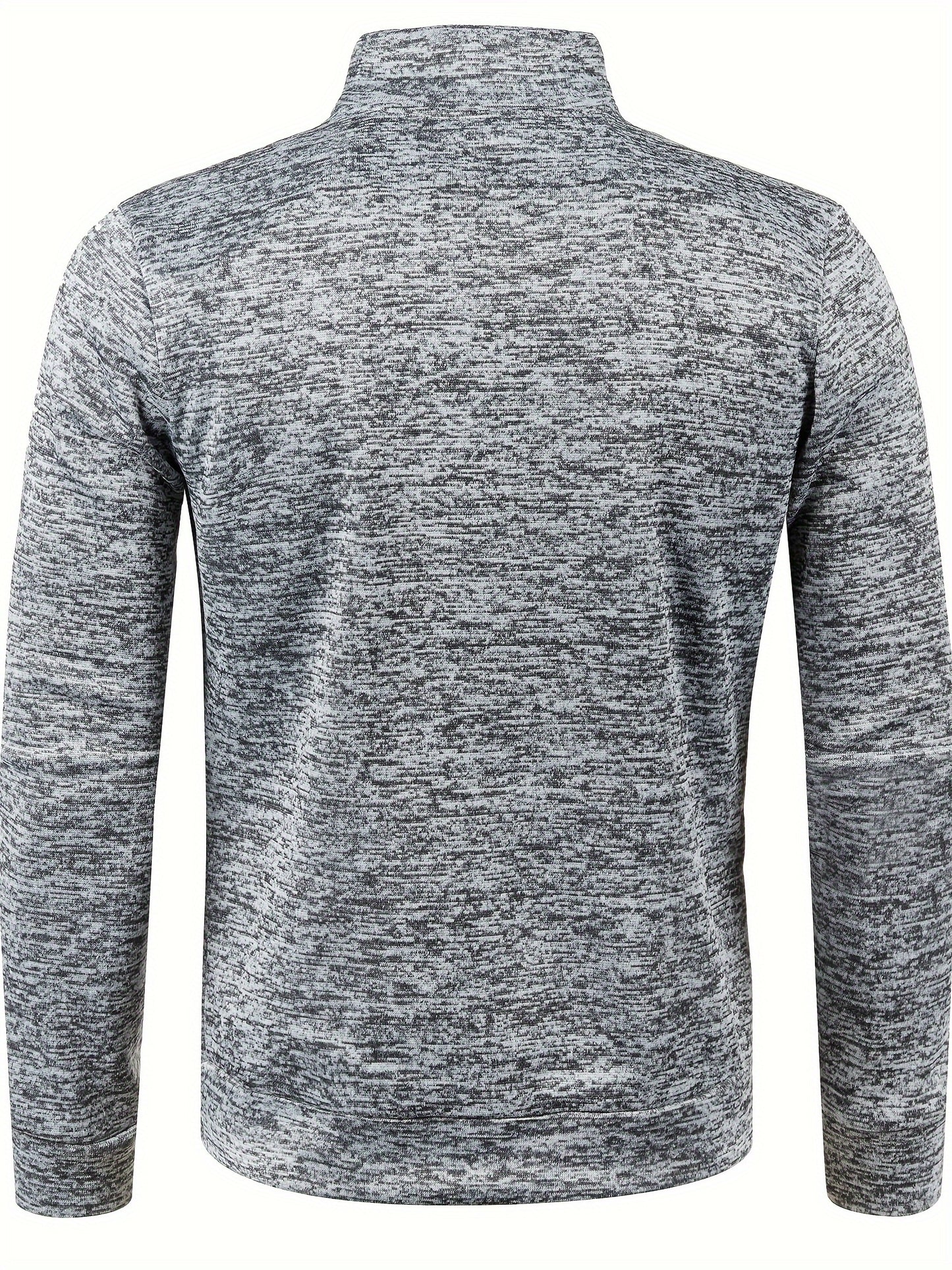 Elegant Mid Stretch Cardigan, Men's Casual Full Zip Up Cardigan Sweater Coat For Fall Winter