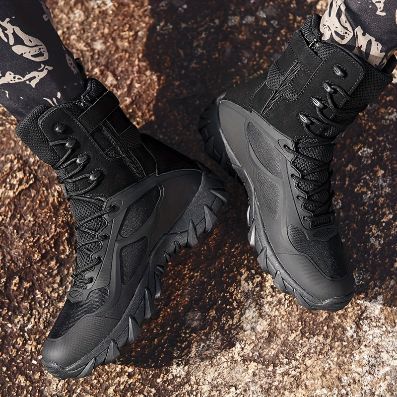 Men's Lightweight Breathable Hiking Boots with Anti-Slip Sole