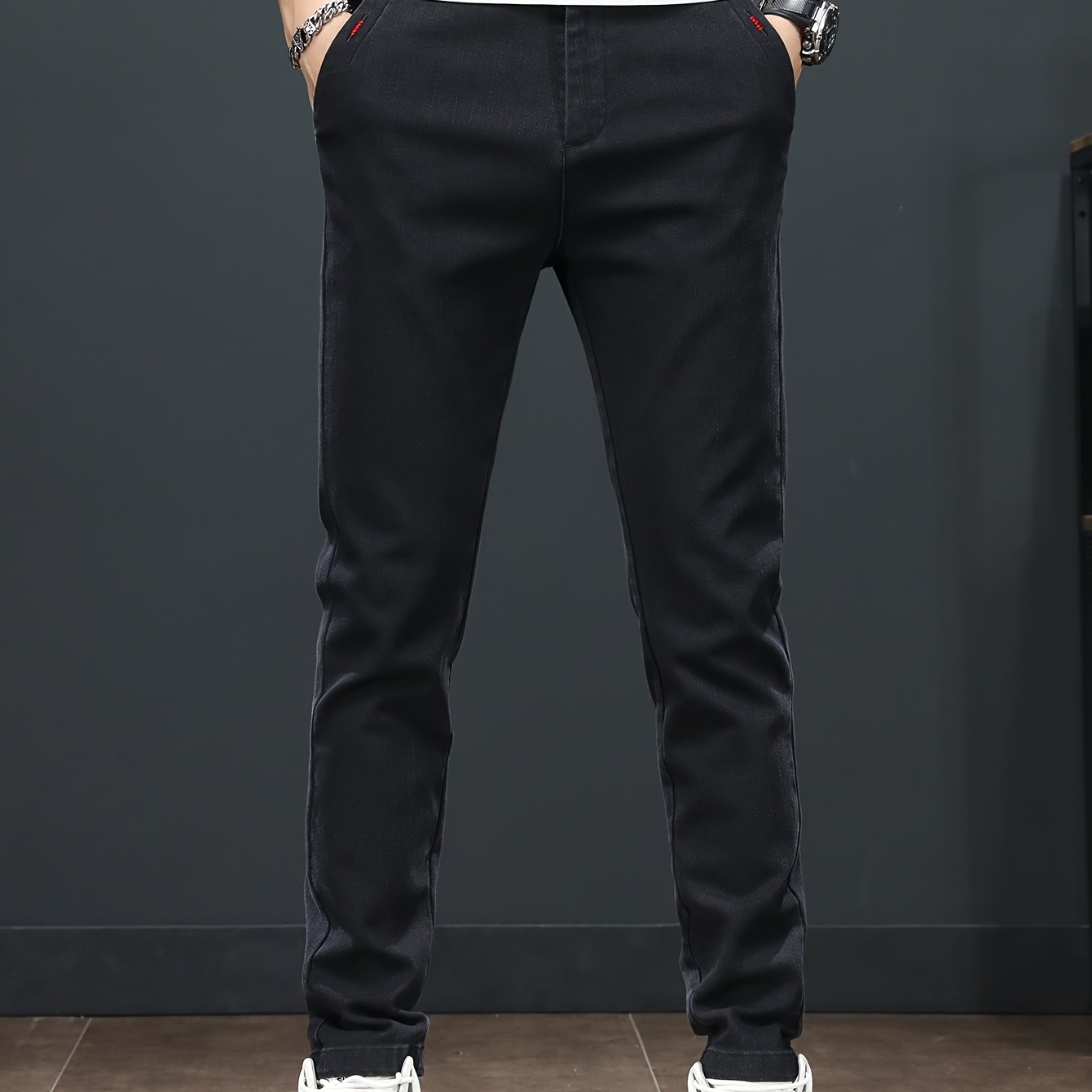 Men'S Spring Casual Trousers, Lightweight Business Outdoor Straight-Leg Pants, Versatile And Stylish for Spring And Autumn, Suitable for Sports And Formal Occasions.